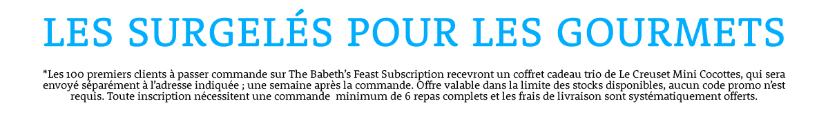 Les surgelés pour les gourmands