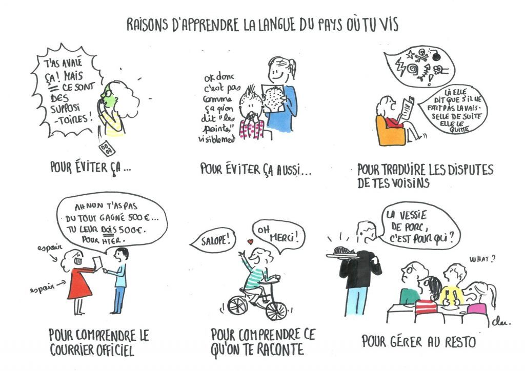 Raisons d'apprendre la langue du pays où tu vis